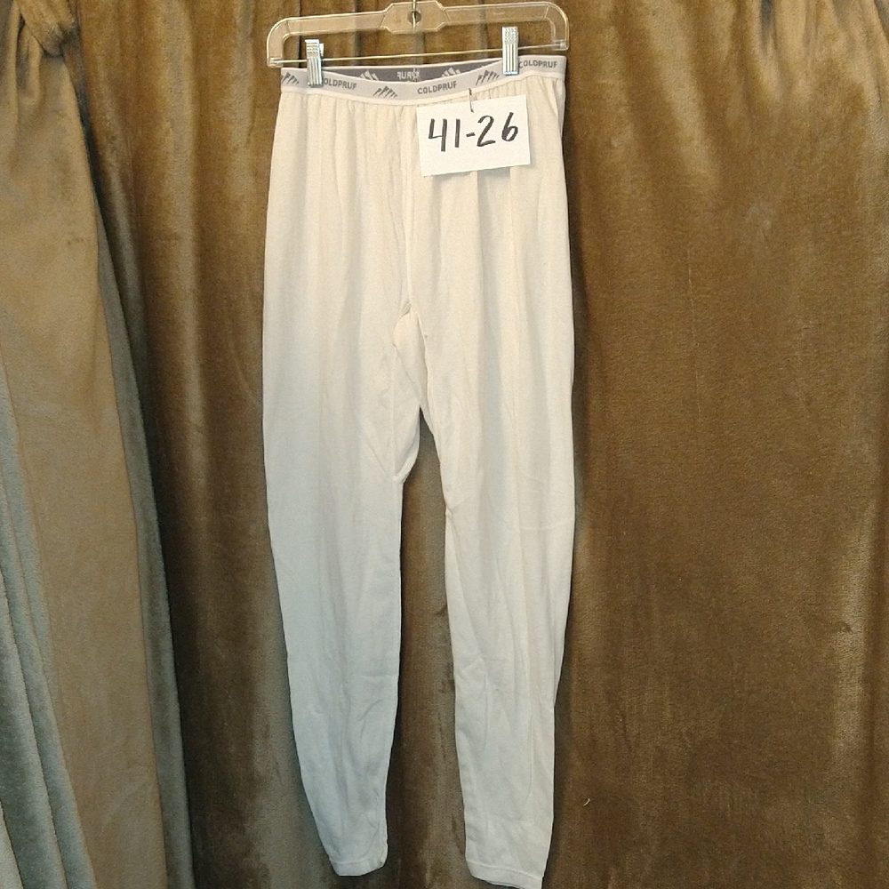 White Leggings, Long Johns, Size Large